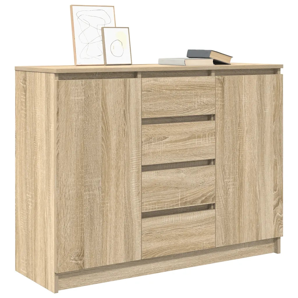 Credenza con Cassetti Rovere Sonoma 100,5x35x76cm in Truciolato 3328446