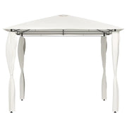 Gazebo con Montanti Rivestiti 3x3x2,6 m Crema 160 g/m² 313605