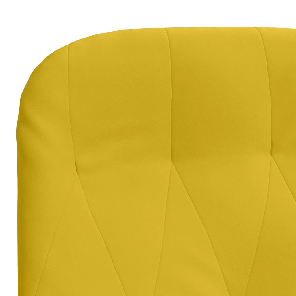 Sedia Relax Giallo Senape in Velluto