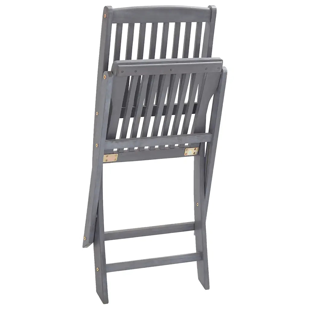 Sedie da Giardino Pieghevoli 6pz con Cuscini in Massello Acacia 3065434
