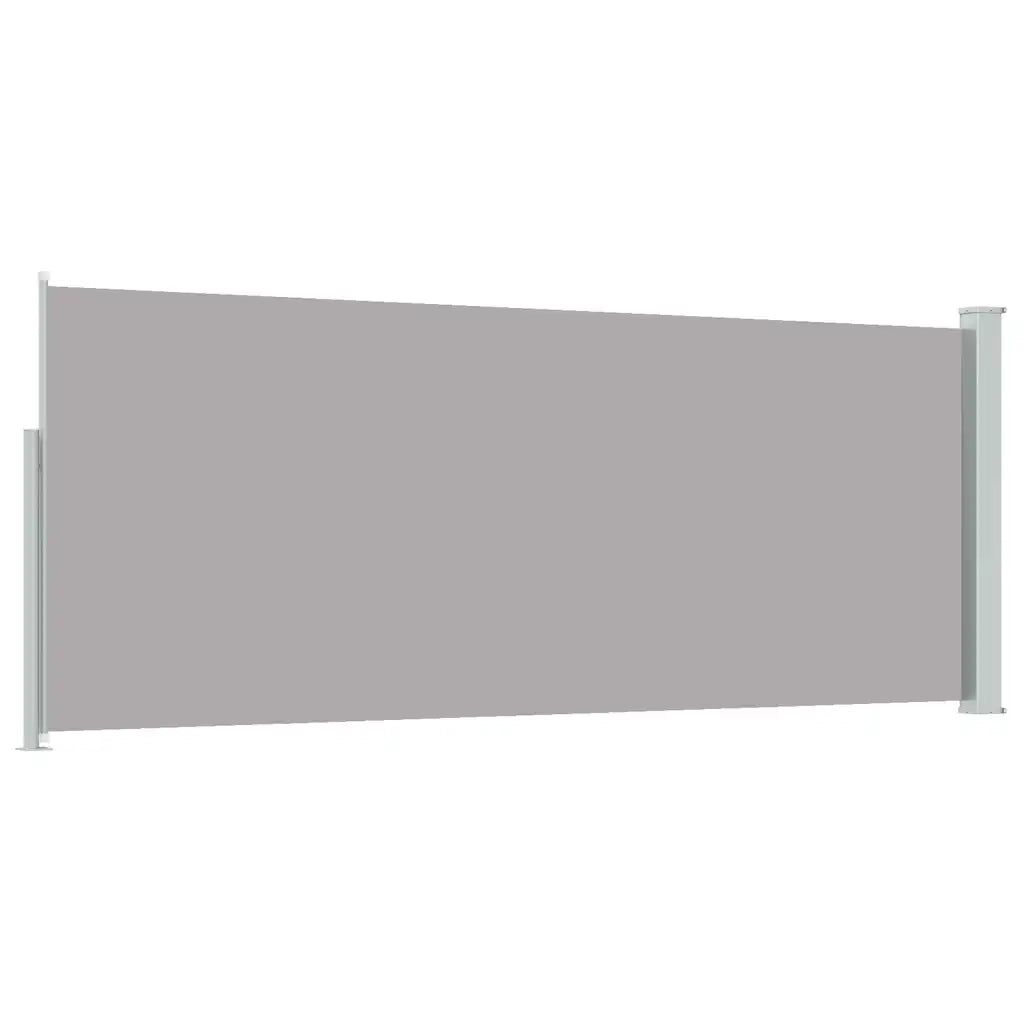 Tenda da Sole Laterale Retrattile 117x314 cm Grigia 45363