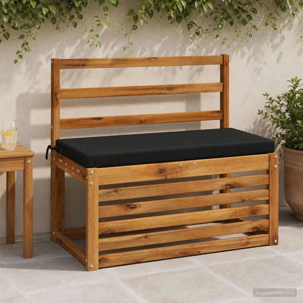 Cuscini per Panchina a 2 Pezzi SOEST 2 pz 100% Poliestere Nero 948647