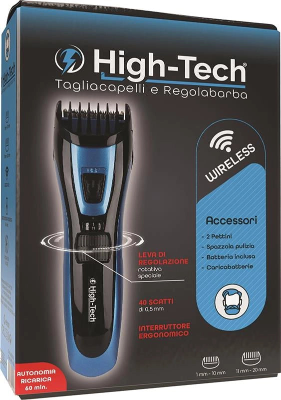 HIGH-TECH TAGLIA CAPELLI RICARICABILE DA 3W CON BASE MULTI FUNZIONE
