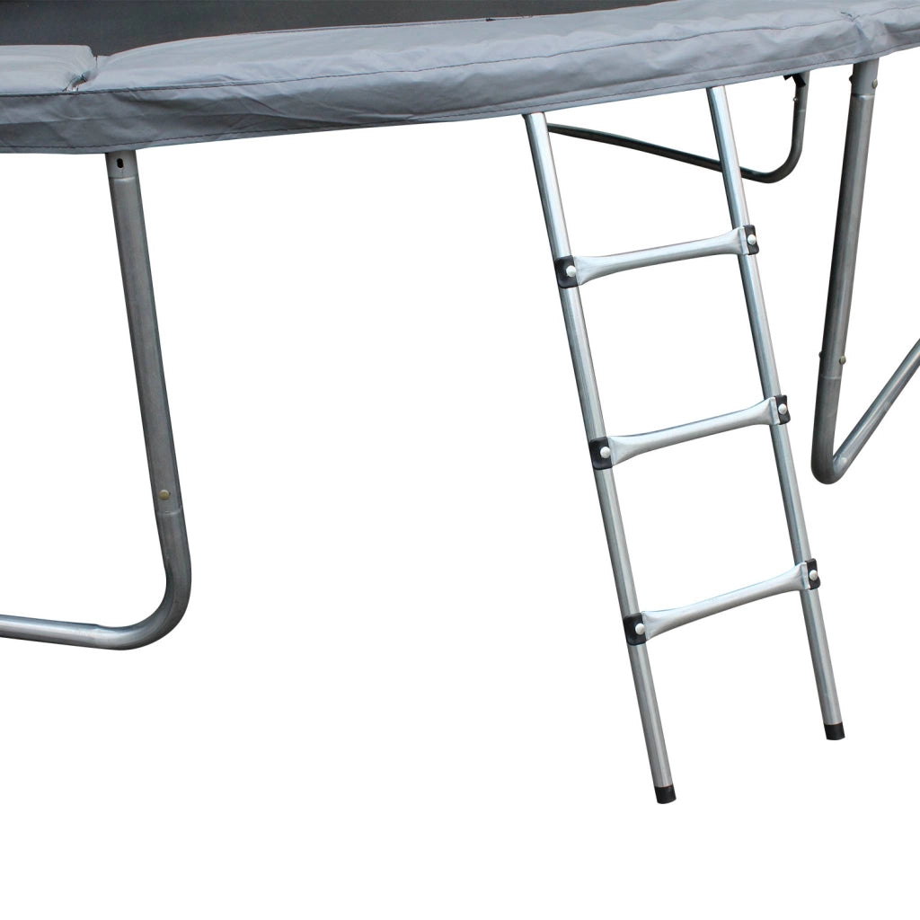 Trampolino retondo 490cm rete interna con pacchetto accessori, grigio