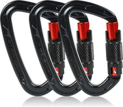 Karica a trapezio 25 kN - 10 cm - capacità massima 2550 kg - chiusura automatica - per arrampicata - lettini oscillanti - sospensioni - campeggio