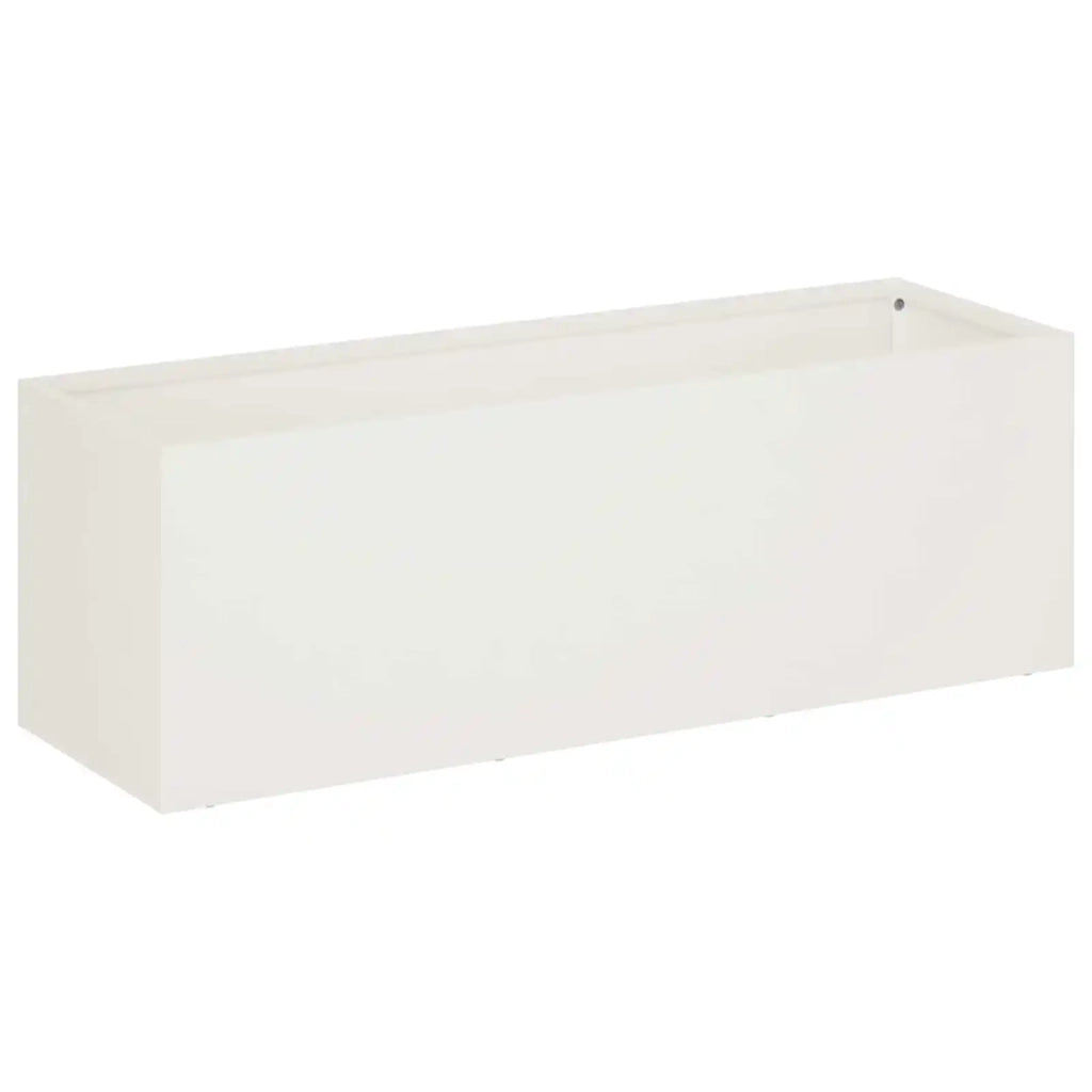 Vaso da giardino 2 pz Bianco 40 x 20 x 20 cm 8005137