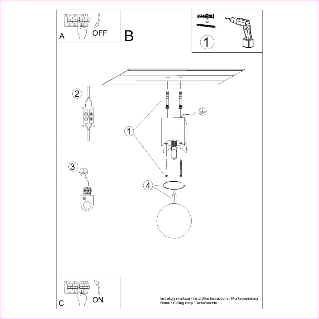 Lampada da soffitto SOLIS in legno naturale
