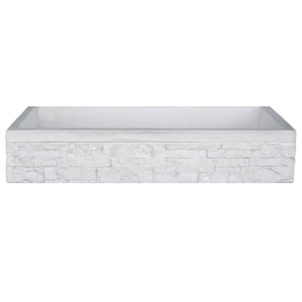 Pilozza lavabo calcestruzzo cemento serie muraglietto giardini lavanderie *** misure 45 x 42 x h.16 cm, confezione 1