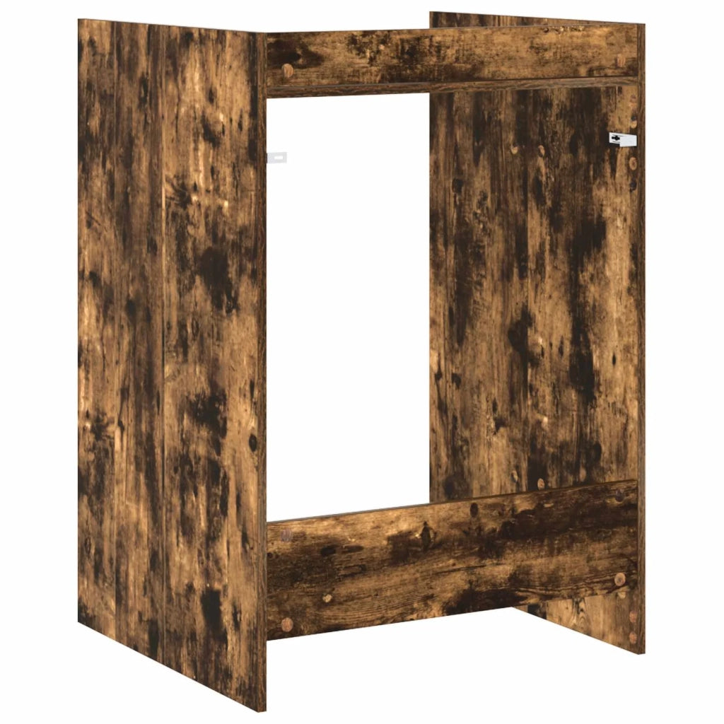 Mobiletto per lavatrice Rovere fumé 67,5 x 62 x 97 cm