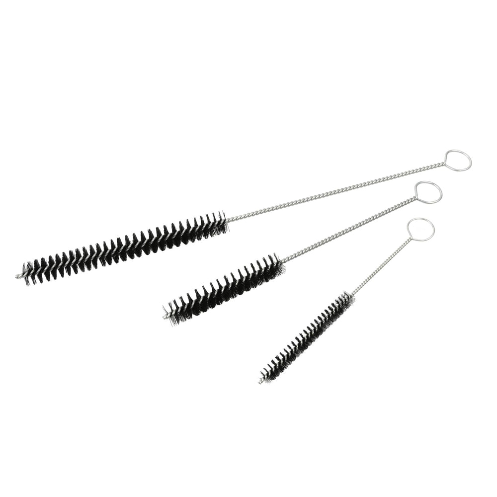 SET KIT SPAZZOLE PULIZIA SEDE INIETTORI E CANDELETTE 3pz SCOVOLI GEKO G02656