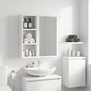Armadio da bagno a muro con lo scaffale Bianco 20 x 10 x 50 cm 889279