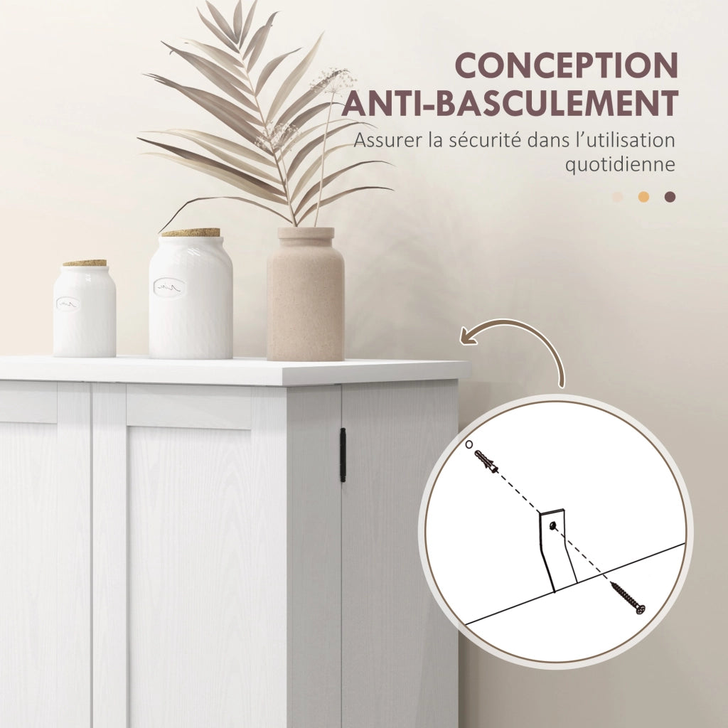 Armadio da cucina con ante e ripiani regolabili ¨C Minimal ¨C 40x60x120 cm colore crema