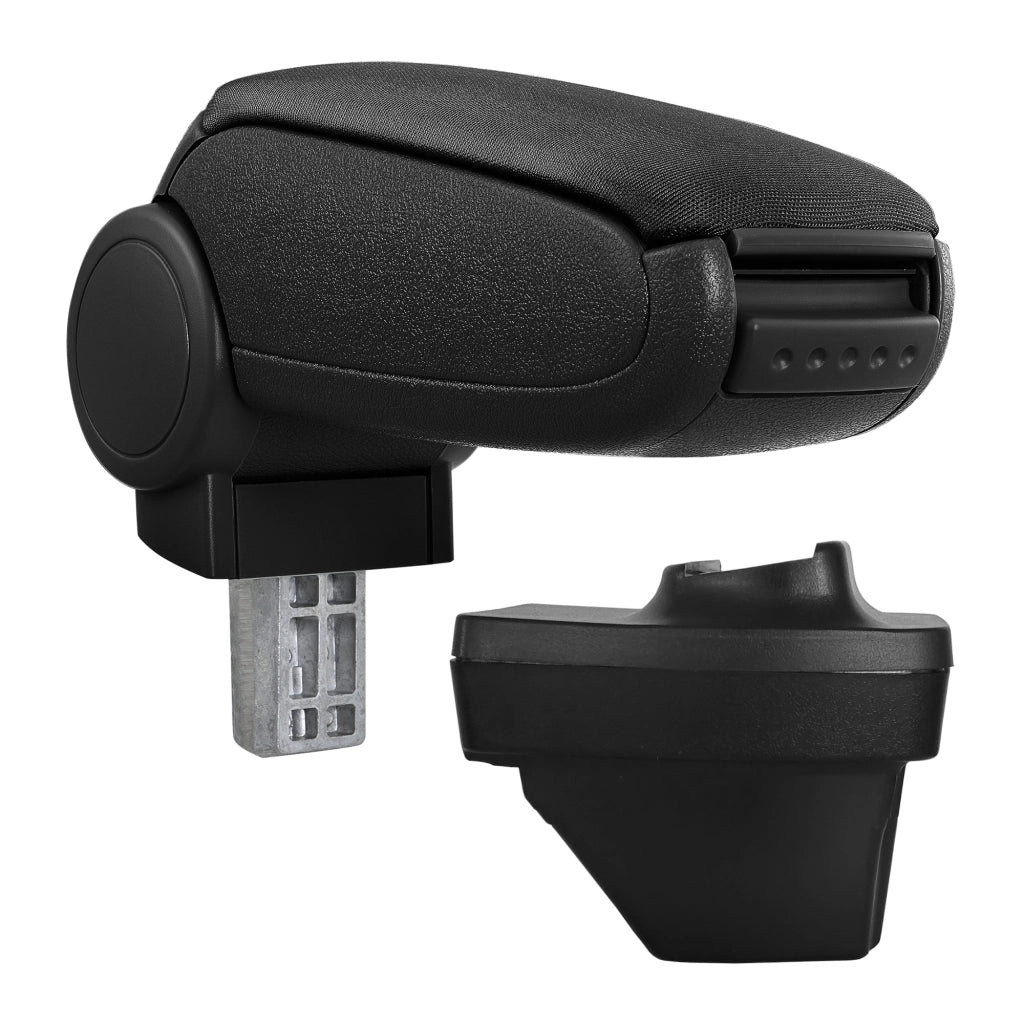Bracciolo Centrale con Vano Portaoggetti per Auto - Renault Clio V / Clio 5 (2019) Rivestimento in Tessuto Nero [pro.tec]