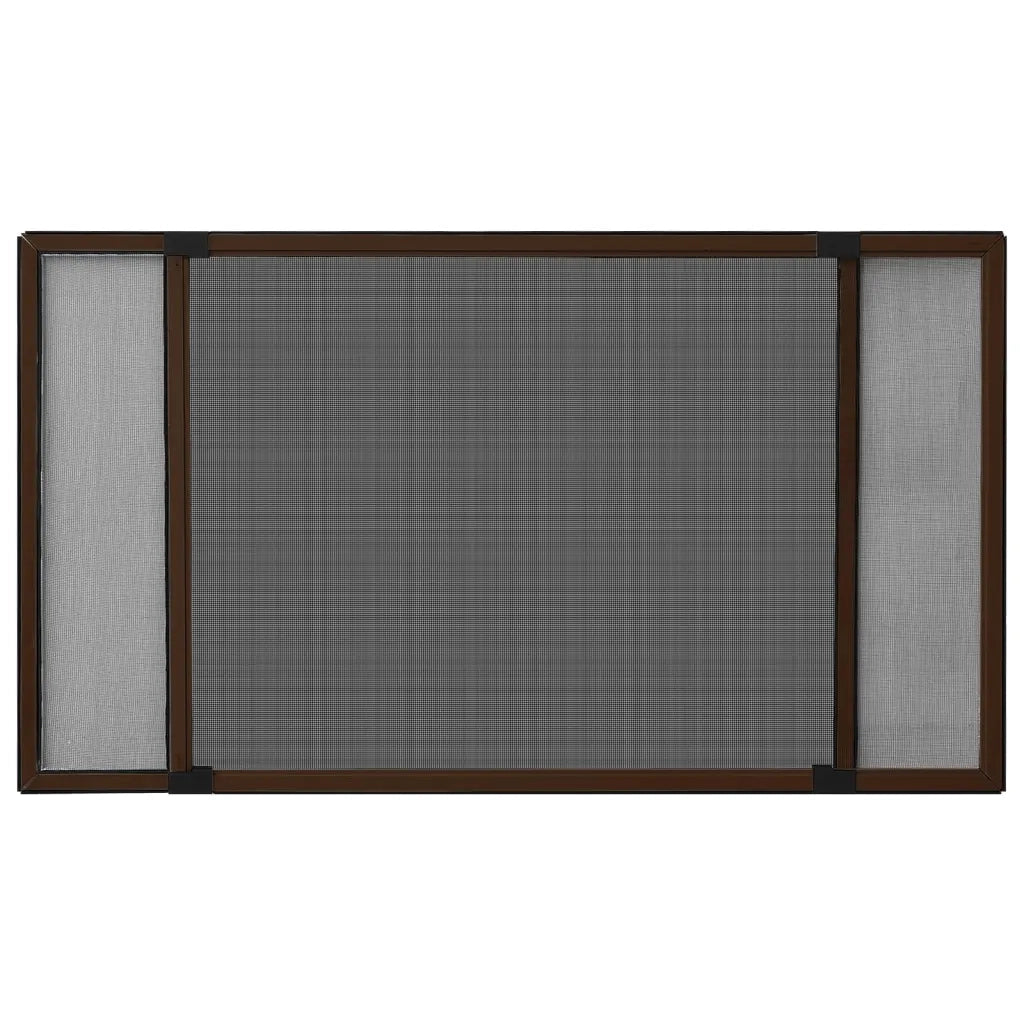 Zanzariera Allungabile per Finestre Marrone (100-193)x75 cm 149042
