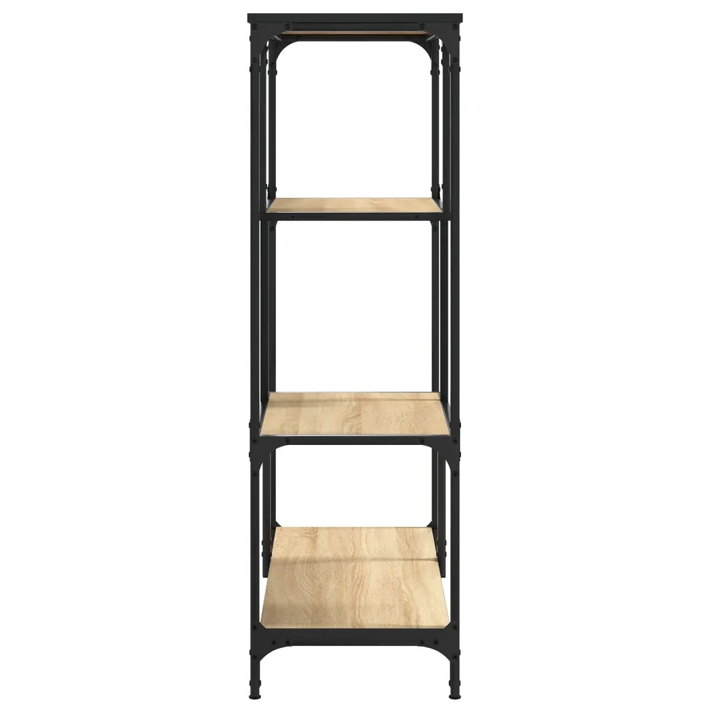 Libreria Rovere Sonoma 81x36x115 cm Legno Multistrato e Acciaio 835405