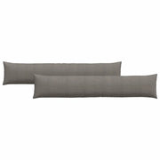 Cuscini da Divano 2 pz | Cuscini per sedie Grigio chiaro 200 x 40 cm