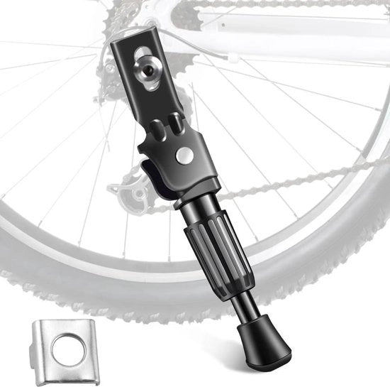Polo per Bicicletta per Bambini 12 Pollici con Altezza Regolabile, Stand Duro con Gomme Antiscivolo per Mountain Bike, E-Bike, Trekking Bike