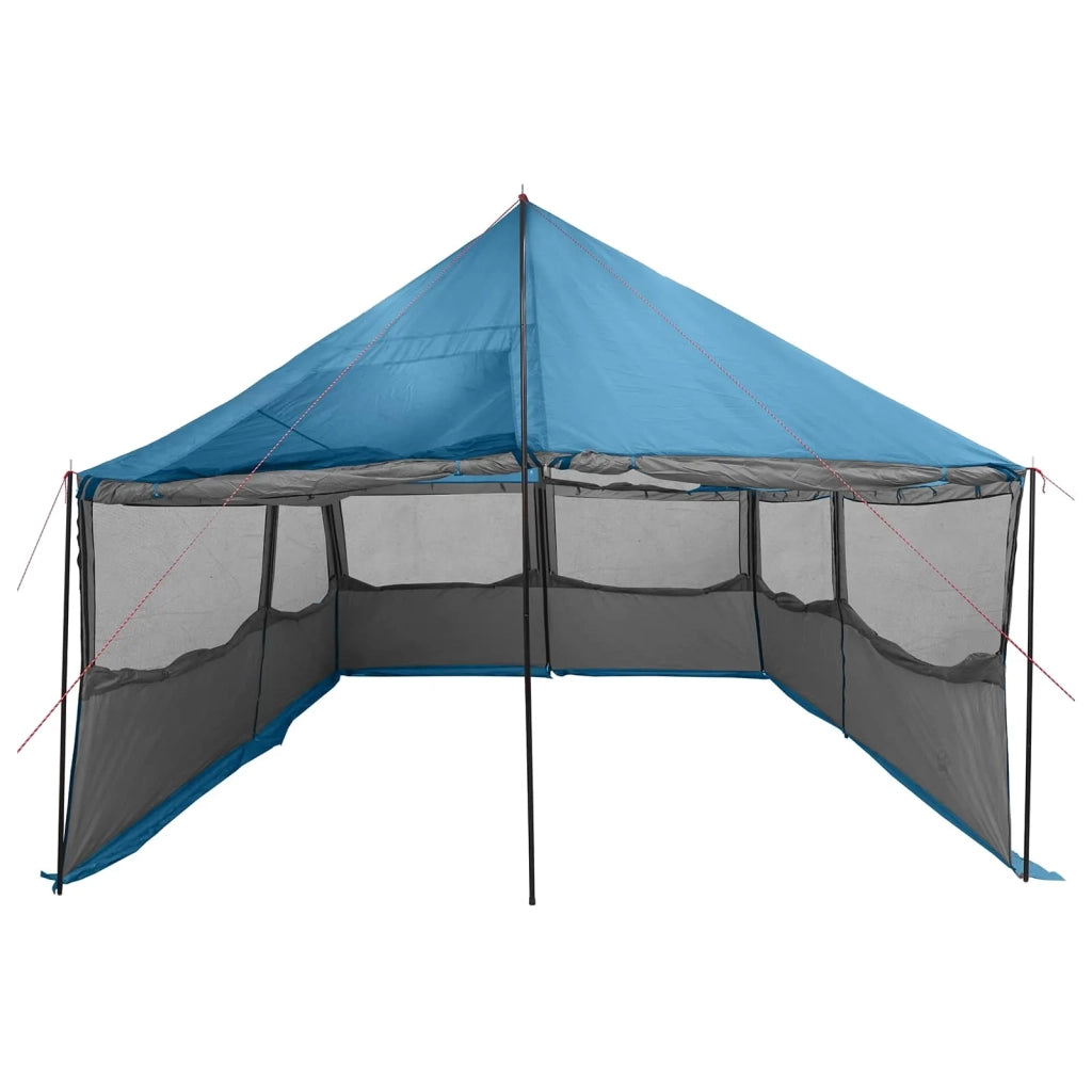 Tenda Familiare Blu 450 x 400 x 265 cm Poliestere e Acciaio 42028600