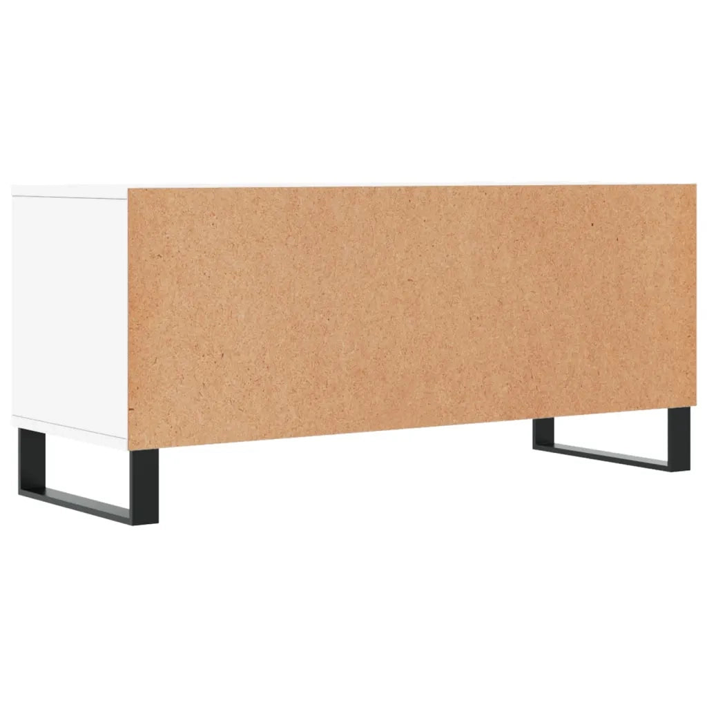 Mobile Porta TV Bianco 100x34,5x44,5 cm in Legno Multistrato 831244