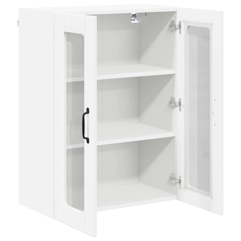 Mobile in vetro da parete LUCCA Bianco 60 x 31 x 80 cm 885085