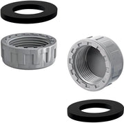 Set di Placchette in PVC da 20 mm - Confezione da 2 - Alta qualità in PVC - Aria stagna - Incluso anello in gomma - Resistente agli urti e duraturo - Dop in PVC