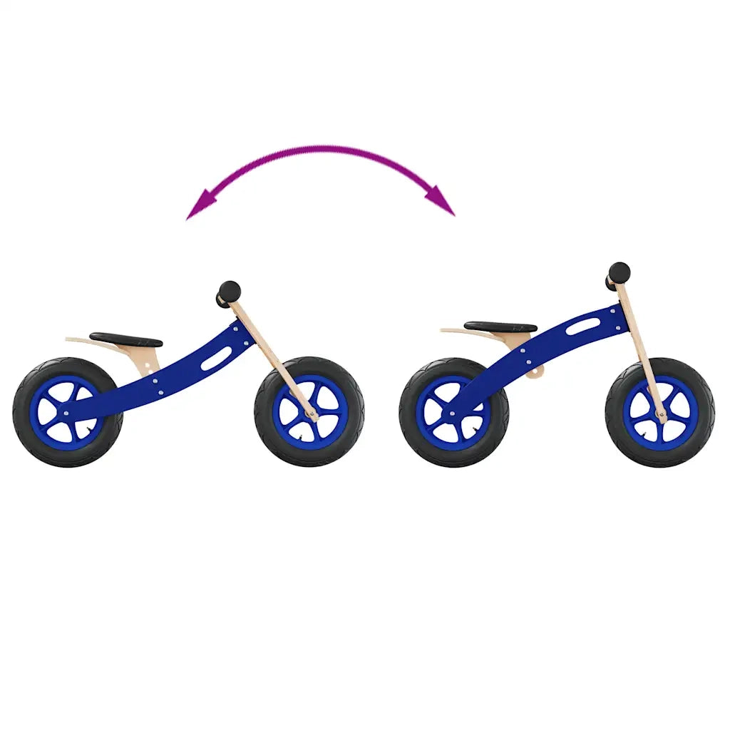 Bicicletta Senza Pedali per Bambini con Pneumatici Aria Blu CFW7988326