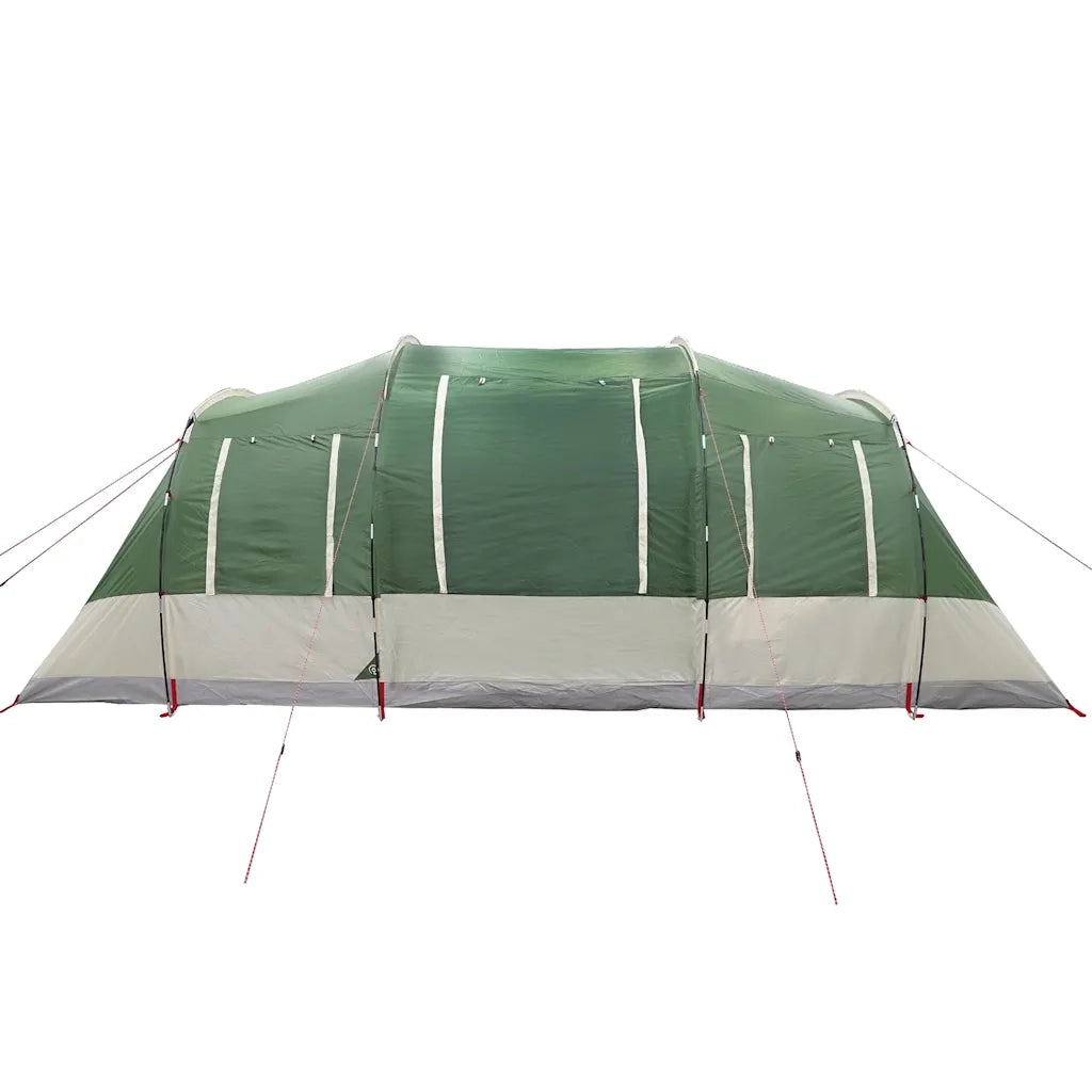 vidaXL Tenda da Campeggio a Tunnel per 4 Persone Verde Impermeabile