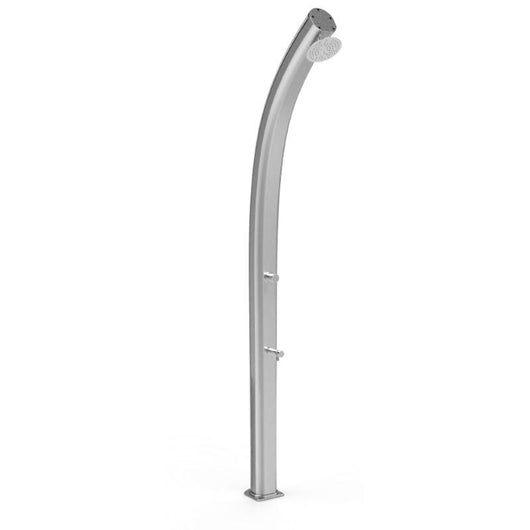 Doccia Solare In Alluminio Jolly 25 Litri Top Line Con Miscelatore E Lavapiedi Colore Argento Cv-A520-Tl/1300