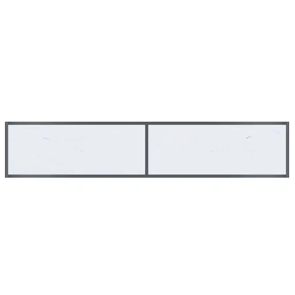 Tavolo Consolle Bianco 180x35x75,5 cm in Vetro Temperato 331704