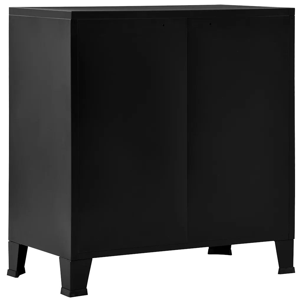 Armadio Classificatore Industriale Nero 75x40x80 cm in Acciaio 145358