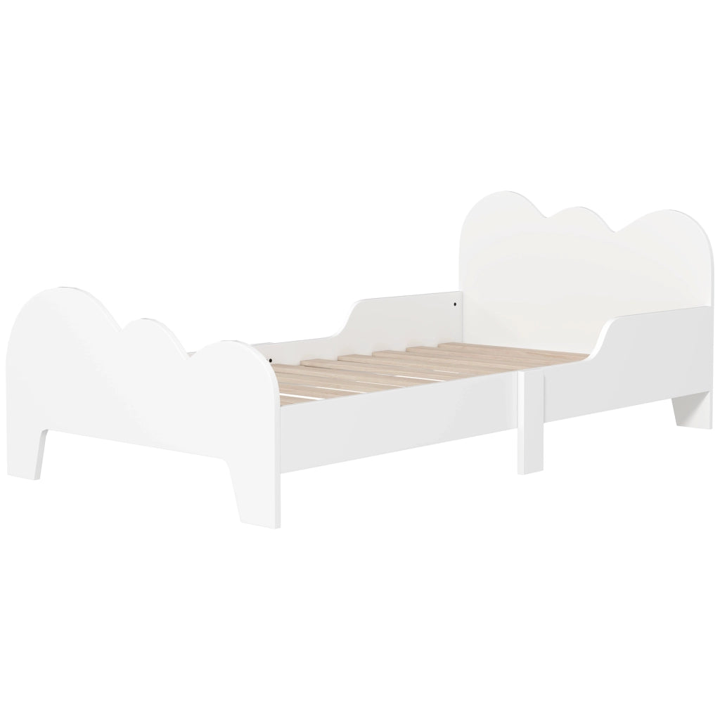 Letto Singolo per Bambini con Barandilla ¨C Zephmum ¨C Bianco 140x70 cm