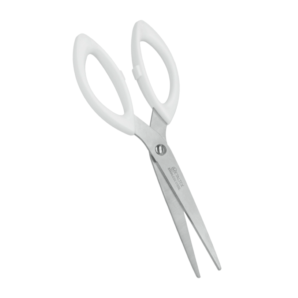Forbici Con Manico In Plastica Abs Inox Cm 17 Bazar Set 5 Pezzi - Metaltex