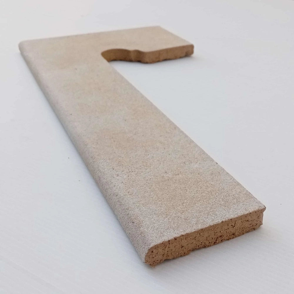 Battiscala destro klinker per serie capri colore beige - 1pz