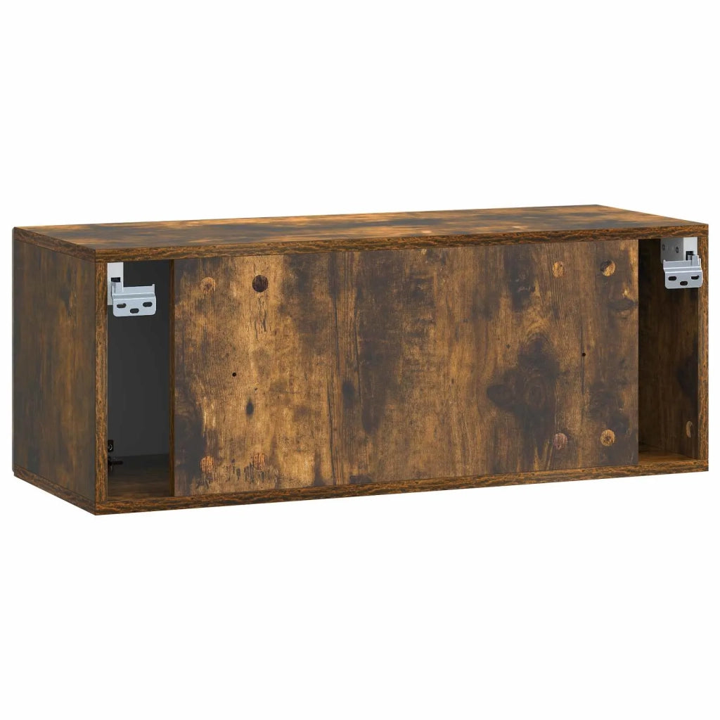 Mobile Porta TV da Muro Rovere Fumo 78,5 x 31 x 30 cm