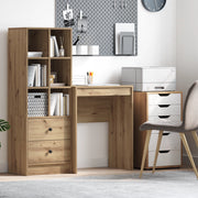 Scrivania Scrittoria Rovere artigianale Legno ingegnerizzato
