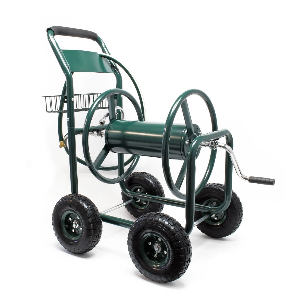 Carrello avvolgitubo da giardino con manovella e attacco per tubo, avvolgitubo, per tubi da 3/4" (19 mm) lunghi max 70m, irrigazione giardino