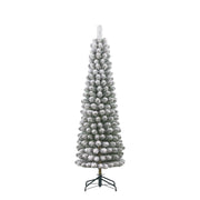 Albero di Natale Charlton Pilar verde innevato 362 rami  215x56 cm