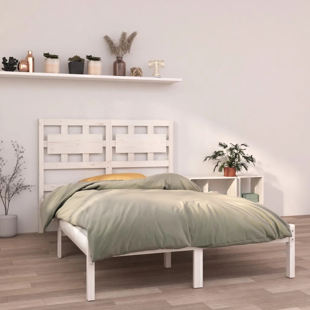 Giroletto-Struttura Letto Bianco in Legno Massello 120x200 cm 123350
