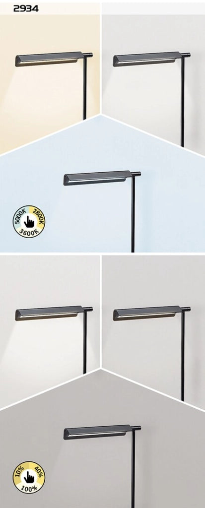 Lampada da scrivania nera LED 7W CCT Horus 2934 Rabalux