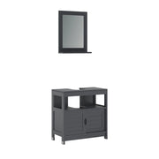 Vicco Set di mobili da bagno Grigio 2 parti