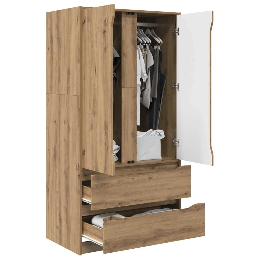 Guardaroba con cassetto Rovere Artigianale 79,5 x 49 x 156 cm 3406254