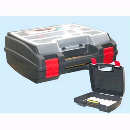 Cassetta Porta trapano Brixo con organizer 9 divisori 37x33x14 cm