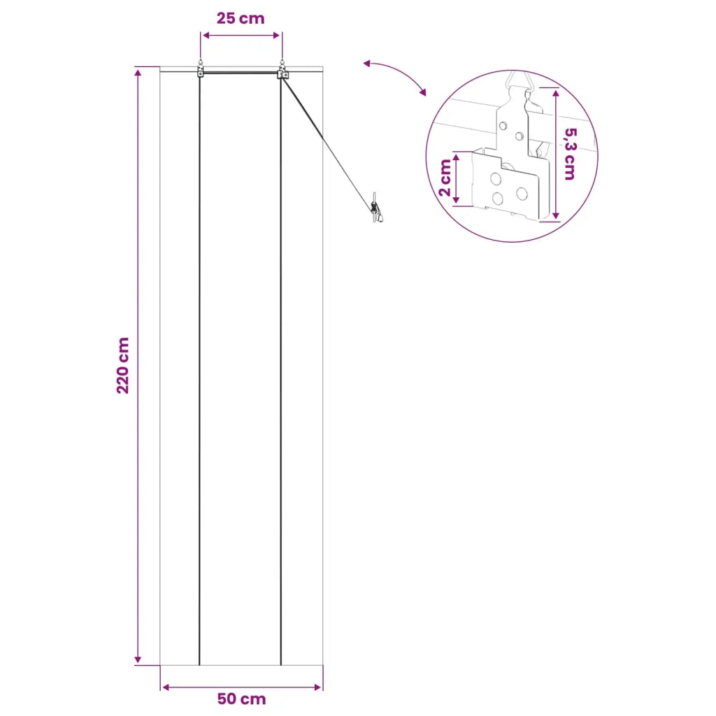 Tenda a rullo Marrone 50 x 220 cm Bambù 42039792