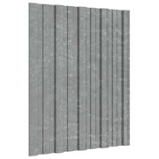 Pannello per tetto 36 pcs Argento 60 x 45 cm Acciaio zincato 42047108