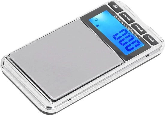 Zakweegscaletta Digitale - Sicurezza di Sovra Carico - Piccola Bilancia per Gioielli - Grande Piattaforma di Bilanciamento - Display LED - Alta Precisione - Portatile - Casa (300g/0.01g)
