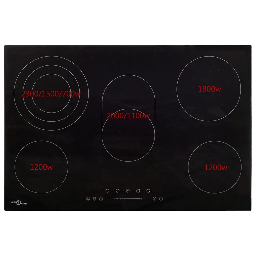 Piano Cottura in Ceramica 5 Zone e Controlli Touch 90 cm 8500 W 51441