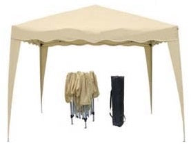 GAZEBO TELESCOPICO BIANCO PANNA 3X3 ACCIAIO+PL