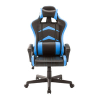 Jerez - sedia racing gaming in pvc e nylon nero e azzurro