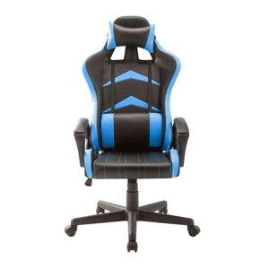 Jerez - sedia racing gaming in pvc e nylon nero e azzurro