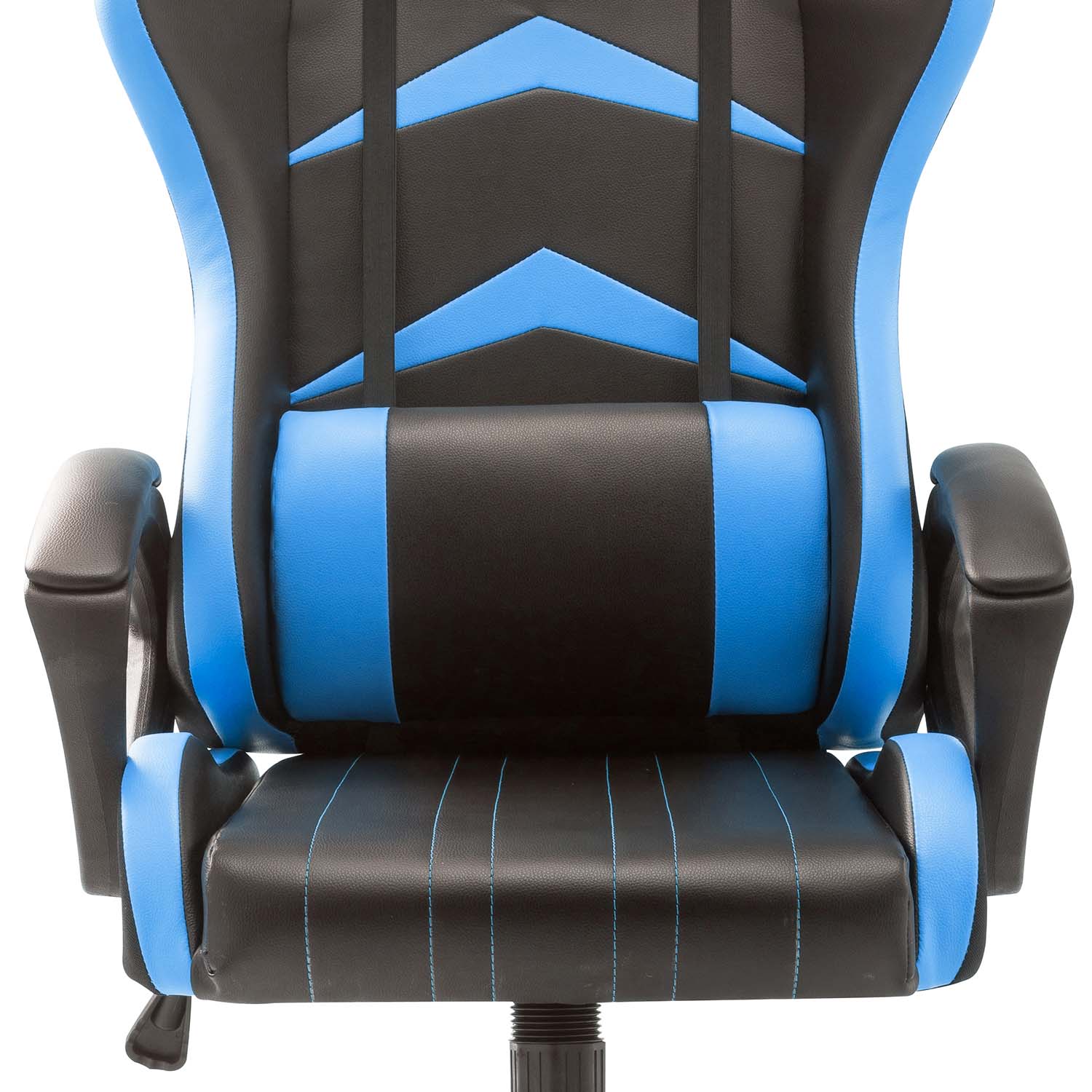 Jerez - sedia racing gaming in pvc e nylon nero e azzurro